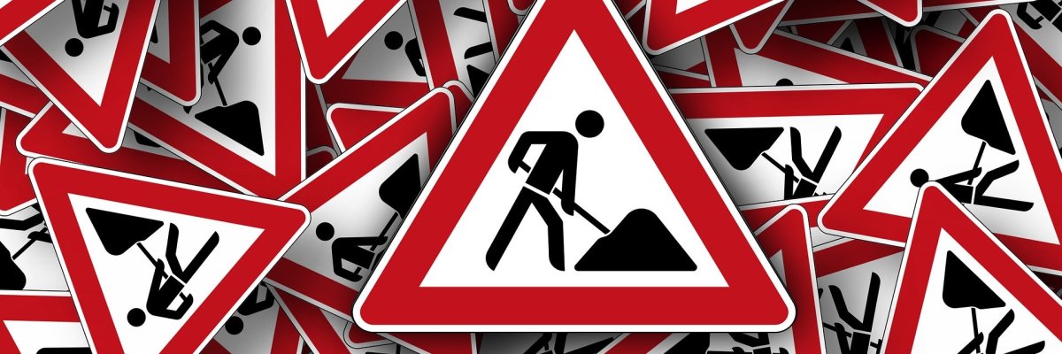 Verkehrsschild: Baustelle